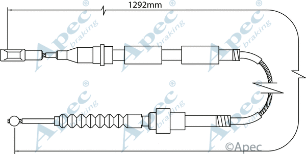 Cable Pull, parking brake (CAB1155)