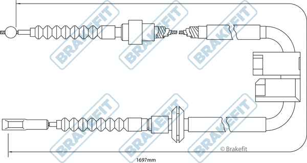 Cable Pull, parking brake (BBC3204)