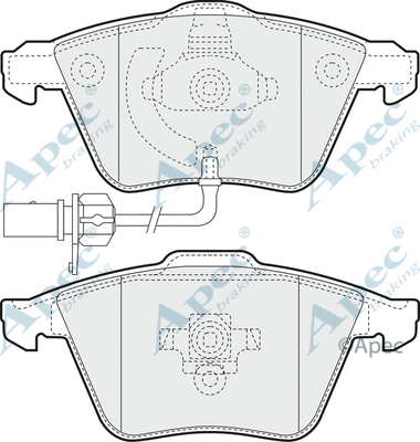 Brake Pad Set, disc brake (PAD1355)