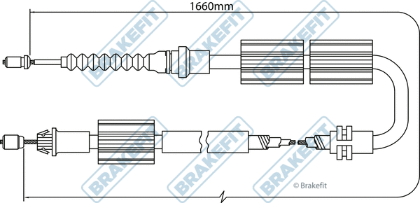 Cable Pull, parking brake (BBC3245)