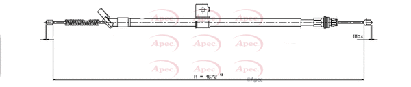 Cable Pull, parking brake (CAB1675)
