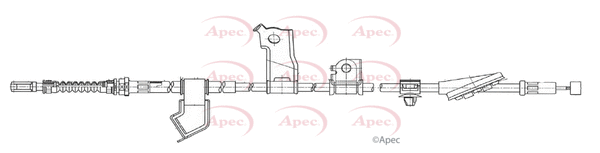 Cable Pull, parking brake (CAB1212)