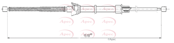 Cable Pull, parking brake (CAB1618)