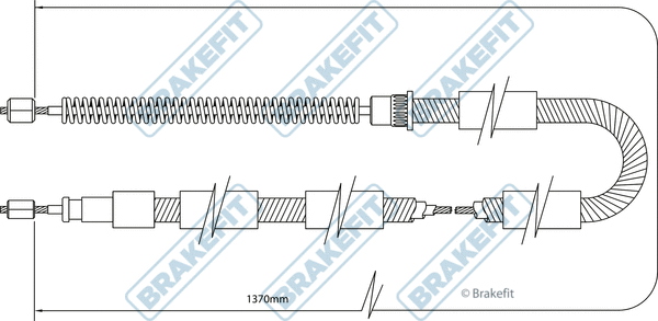 Cable Pull, parking brake (BBC3326)