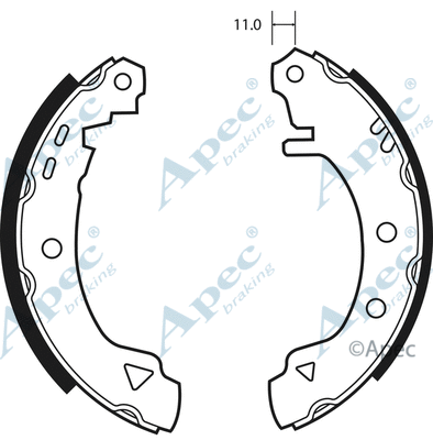 Brake Shoe Set (SHU462)