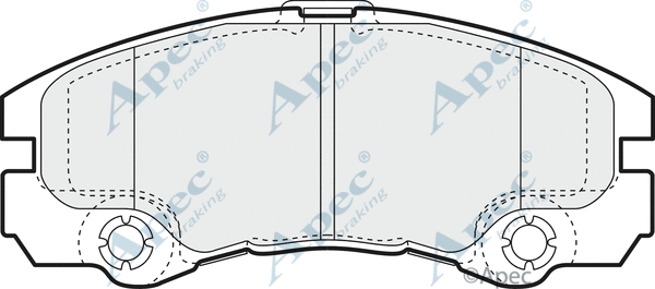 Brake Pad Set, disc brake (PAD1135)