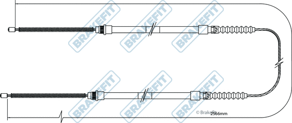 Cable Pull, parking brake (BBC3105)