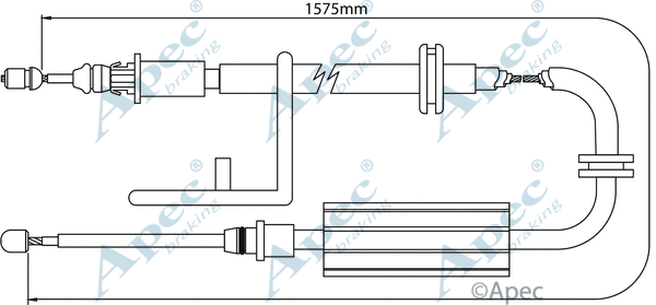 Cable Pull, parking brake (CAB1267)