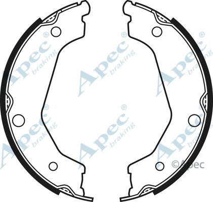 Brake Shoe Set, parking brake (SHU703)