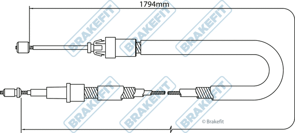 Cable Pull, parking brake (BBC3333)