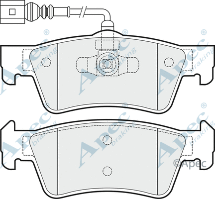 Brake Pad Set, disc brake (PAD1484)