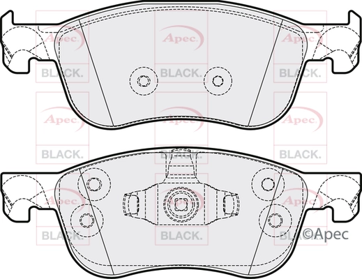 Brake Pad Set, disc brake (PAD2207B)