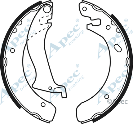 Brake Shoe Set (SHU593)