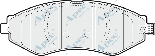 Brake Pad Set, disc brake (PAD1347)