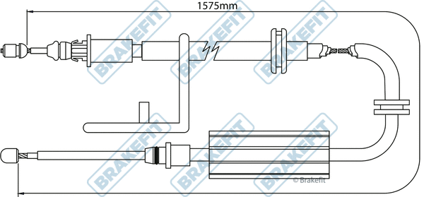 Cable Pull, parking brake (BBC3266)