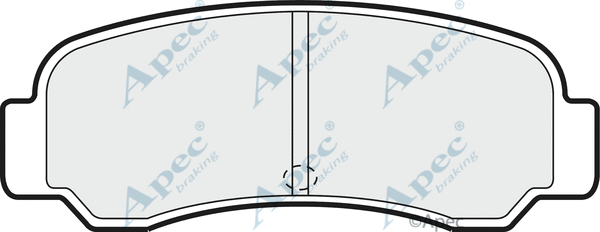 Brake Pad Set, disc brake (PAD709)