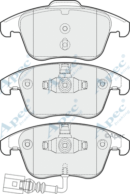 Brake Pad Set, disc brake (PAD1653)