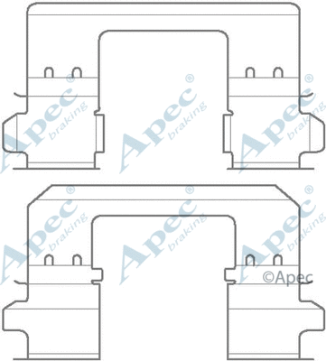 Accessory Kit, disc brake pad (KIT1145)