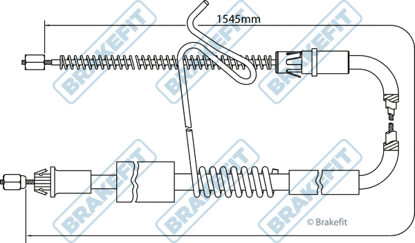 Cable Pull, parking brake (BBC3184)