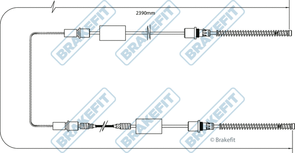 Cable Pull, parking brake (BBC3170)