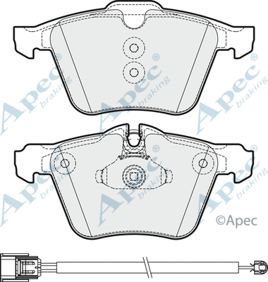 Brake Pad Set, disc brake (PAD1985)