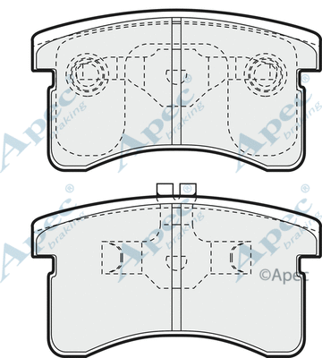 Brake Pad Set, disc brake (PAD950)