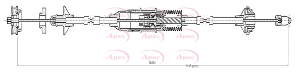 Cable Pull, clutch control (CAB5017)