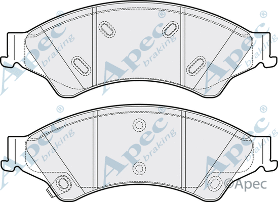 Brake Pad Set, disc brake (PAD2038)