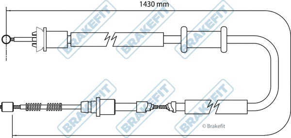 Cable Pull, parking brake (BBC3158)