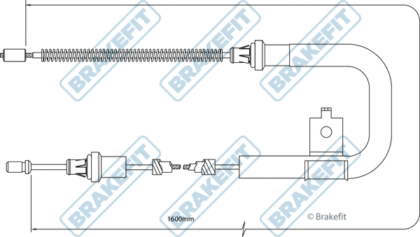 Cable Pull, parking brake (BBC3308)