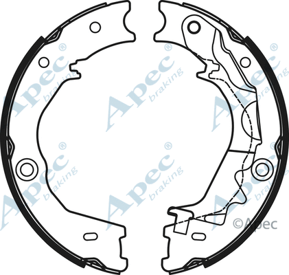 Brake Shoe Set, parking brake (SHU797)