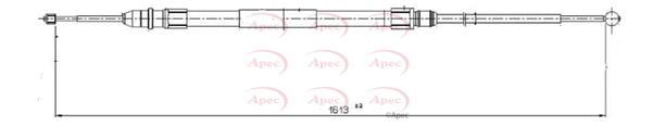 Cable Pull, parking brake (CAB1580)
