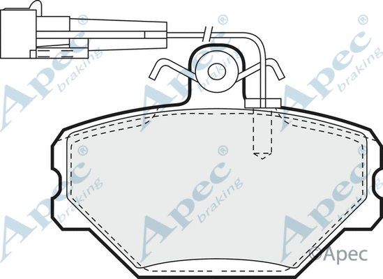 Brake Pad Set, disc brake (PAD874)