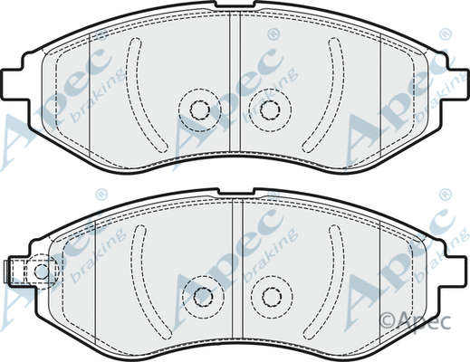Brake Pad Set, disc brake (PAD1984)