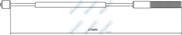 Cable Pull, parking brake (BBC3388)