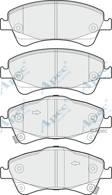Brake Pad Set, disc brake (PAD1707)
