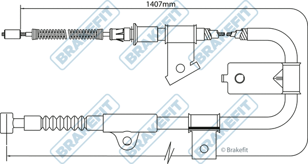 Cable Pull, parking brake (BBC3307)