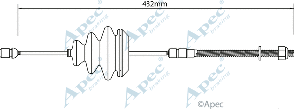 Cable Pull, parking brake (CAB1474)