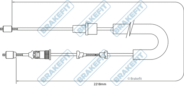 Cable Pull, parking brake (BBC3374)