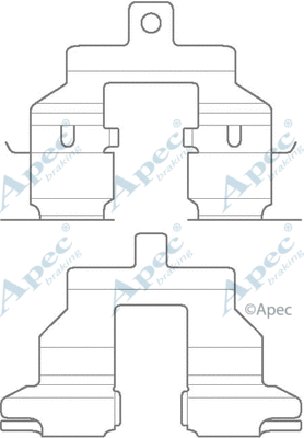 Accessory Kit, disc brake pad (KIT1146)