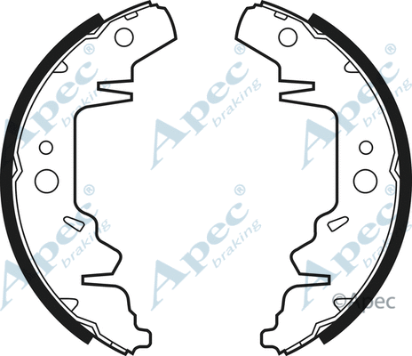 Brake Shoe Set (SHU550)
