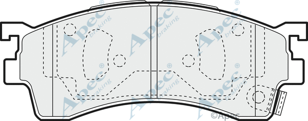 Brake Pad Set, disc brake (PAD1100)