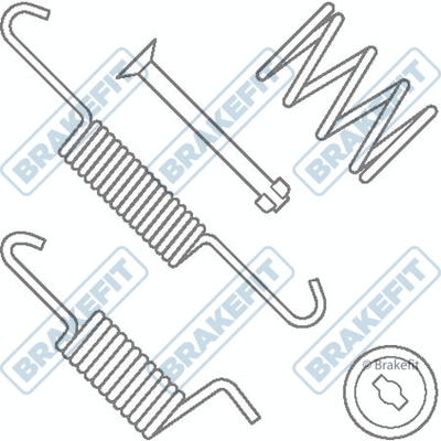 Accessory Kit, parking brake shoes (BKT2053)