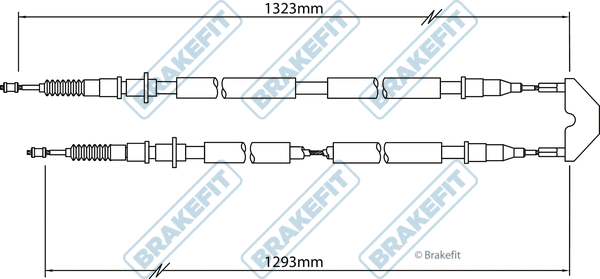Cable Pull, parking brake (BBC3455)