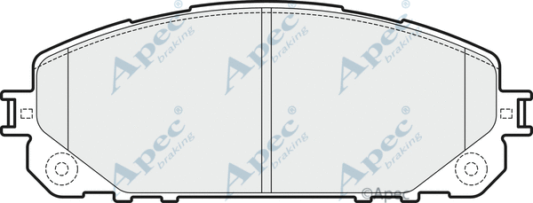 Brake Pad Set, disc brake (PAD2045)