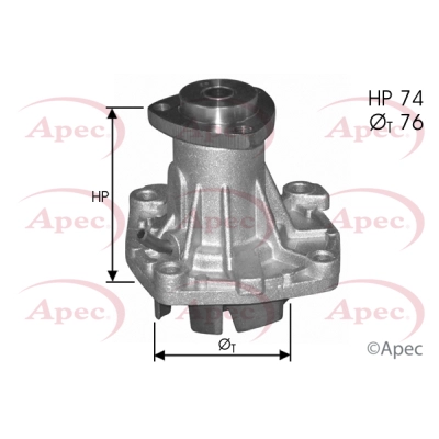 Water Pump, engine cooling (AWP1083)