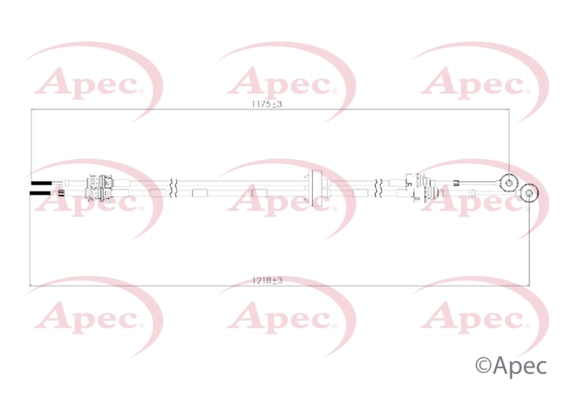 Cable Pull, manual transmission (CAB7041)