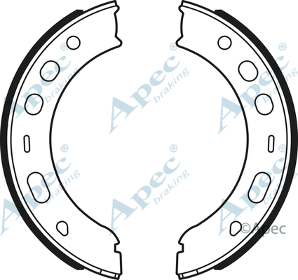 Brake Shoe Set, parking brake (SHU726)