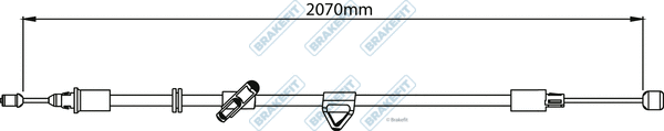 Cable Pull, parking brake (BBC3157)