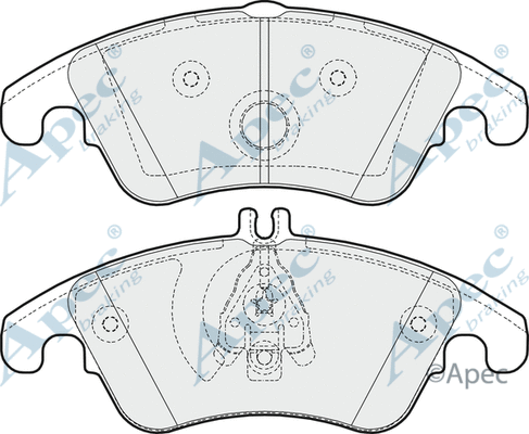 Brake Pad Set, disc brake (PAD1620B)